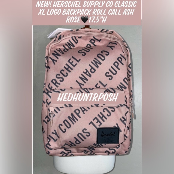 New! Herschel Supply Co Classic XL Logo Backpack Roll Call Ash